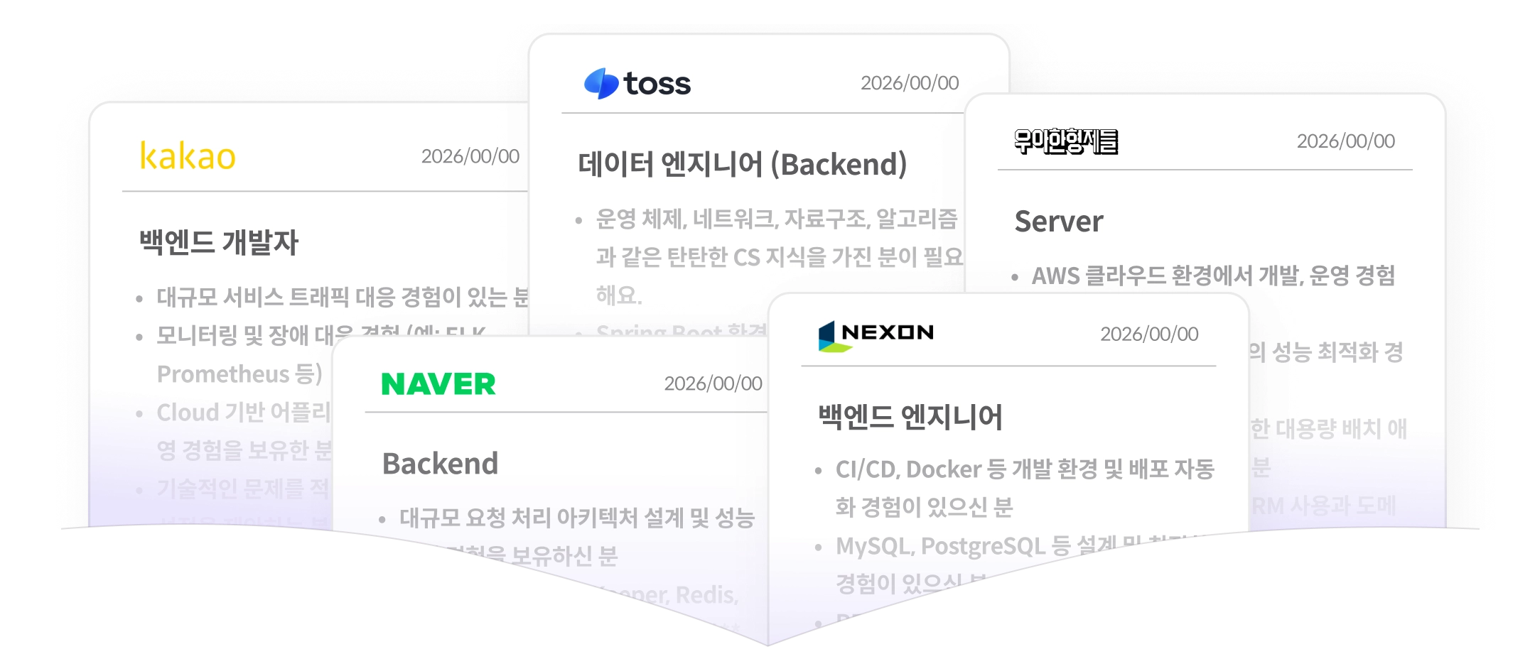 실제 채용 공고