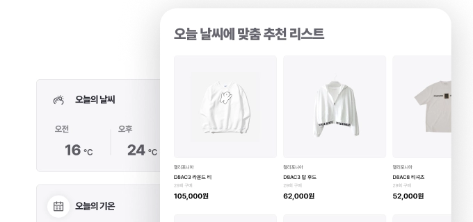 개인화 의상 및 아이템 추천 SaaS